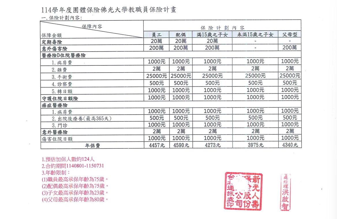 114學年度團體保險佛光大學教職員保險計畫.jpg